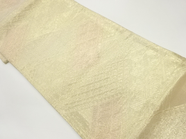 佐賀錦菱模様織出し全通袋帯